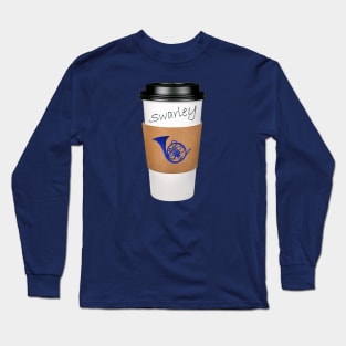 Swarley's Coffee Cup w/ Blue French Horn- How I Met Your Mother Long Sleeve T-Shirt